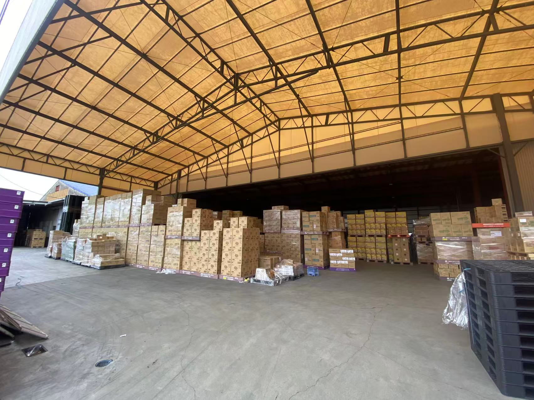 Tobishima warehouse stock area
